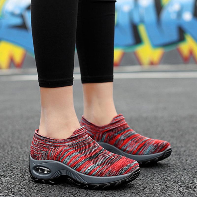 Zapatillas De Caminar Acolchadas Y Transpirables De Malla Para Mujer