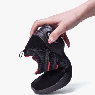 Zapatillas De Deporte Acolchadas Deportivas Con Cordones De Ante Con Empalme De Malla Para Mujer