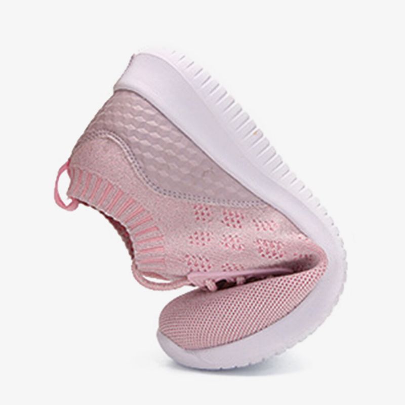 Zapatillas De Deporte Antideslizantes Ligeras De Punto Transpirables Informales Para Mujer