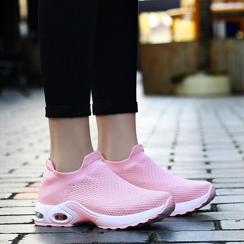 Zapatillas De Deporte Cómodas Y Cómodas Con Malla Ligera Para Caminar Para Mujer