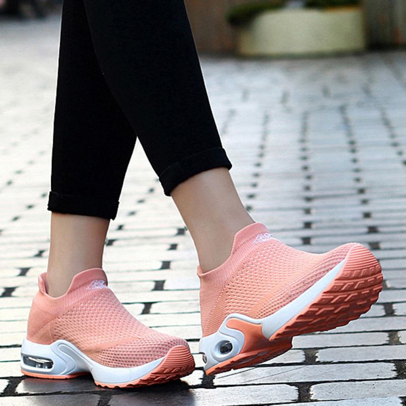 Zapatillas De Deporte Cómodas Y Cómodas Con Malla Ligera Para Caminar Para Mujer