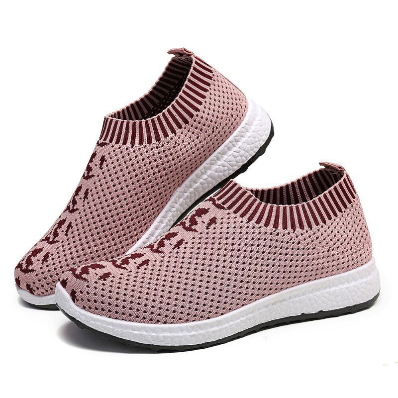 Zapatillas De Deporte Con Plataforma De Malla Transpirable Informal Al Aire Libre Para Mujer