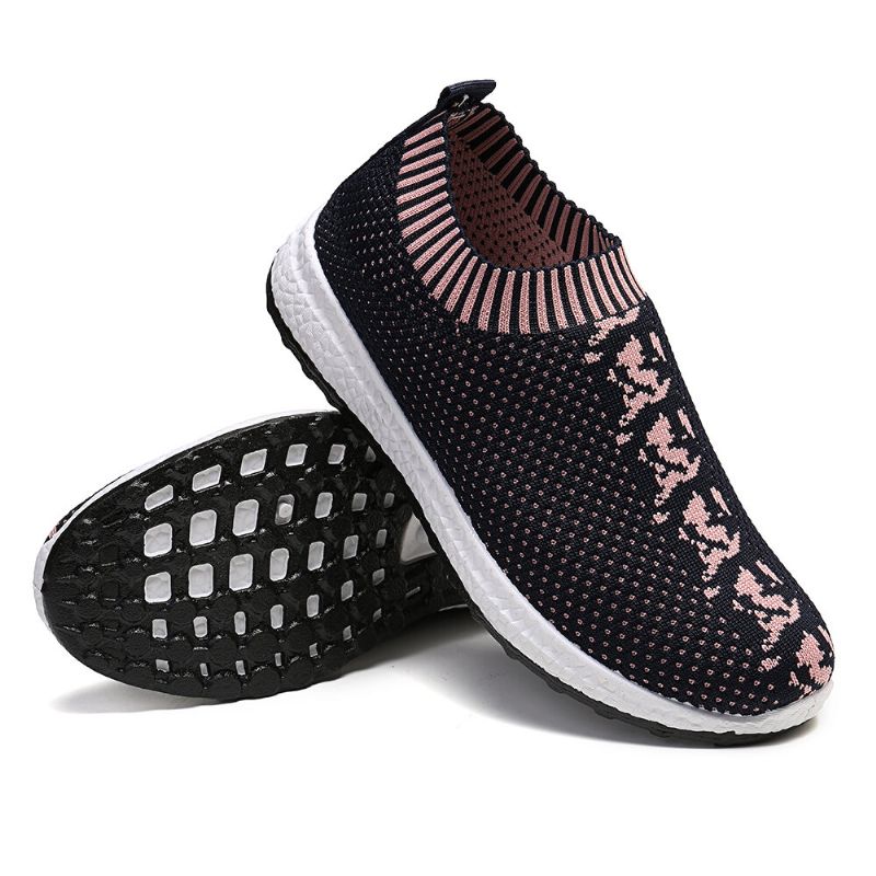 Zapatillas De Deporte Con Plataforma De Malla Transpirable Informal Al Aire Libre Para Mujer