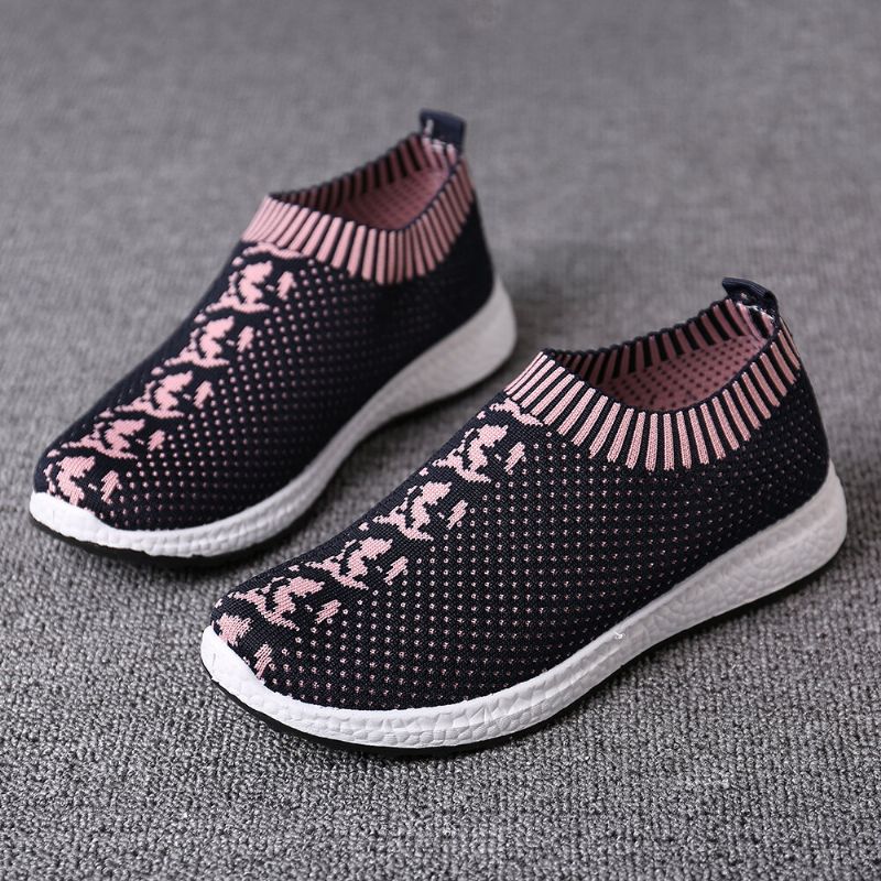 Zapatillas De Deporte Con Plataforma De Malla Transpirable Informal Al Aire Libre Para Mujer