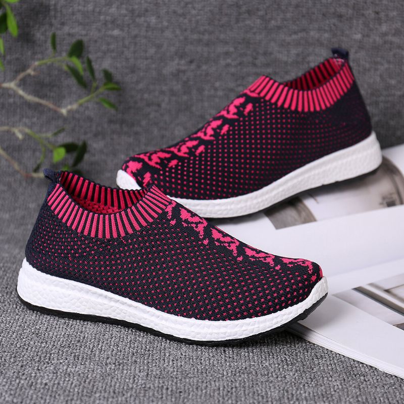 Zapatillas De Deporte Con Plataforma De Malla Transpirable Informal Al Aire Libre Para Mujer