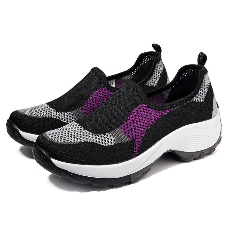 Zapatillas De Deporte Informales Cómodas Y Transpirables De Malla Para Exteriores Para Mujer