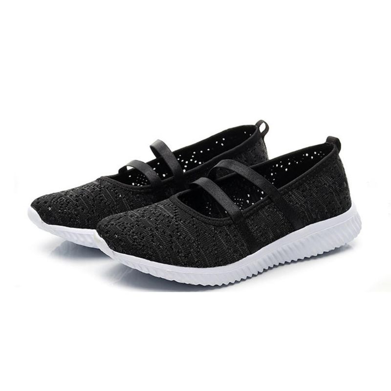 Zapatillas De Deporte Ligeras De Malla Huecas Casuales Para Mujer