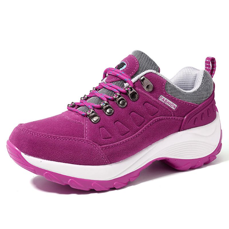 Zapatillas De Deporte De Mujer Rocker Sole Wedge Casual Shoes