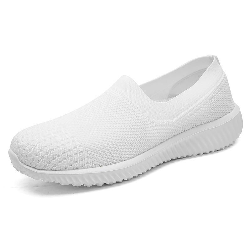 Zapatillas De Deporte Para Mujer Zapatos De Malla Transpirable Sin Cordones Zapatos Casuales