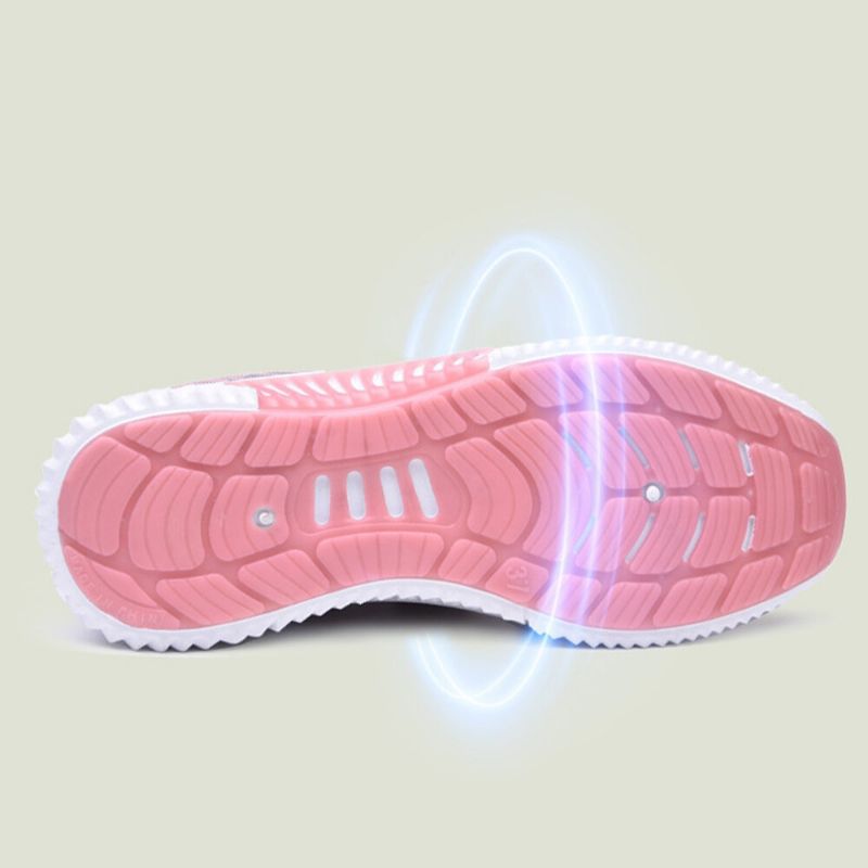 Zapatillas De Deporte Planas Antideslizantes Suaves Y Transpirables De Malla Informal Para Mujer