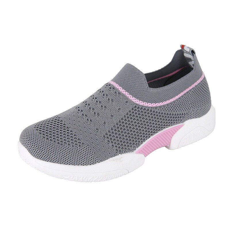 Zapatillas De Deporte Transpirables Para Mujer Zapatillas Deportivas Sin Cordones Para Caminar