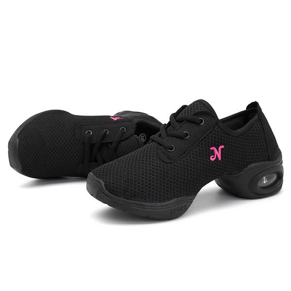 Zapatillas Deportivas Informales De Color Puro Con Amortiguación De Malla Para Mujer