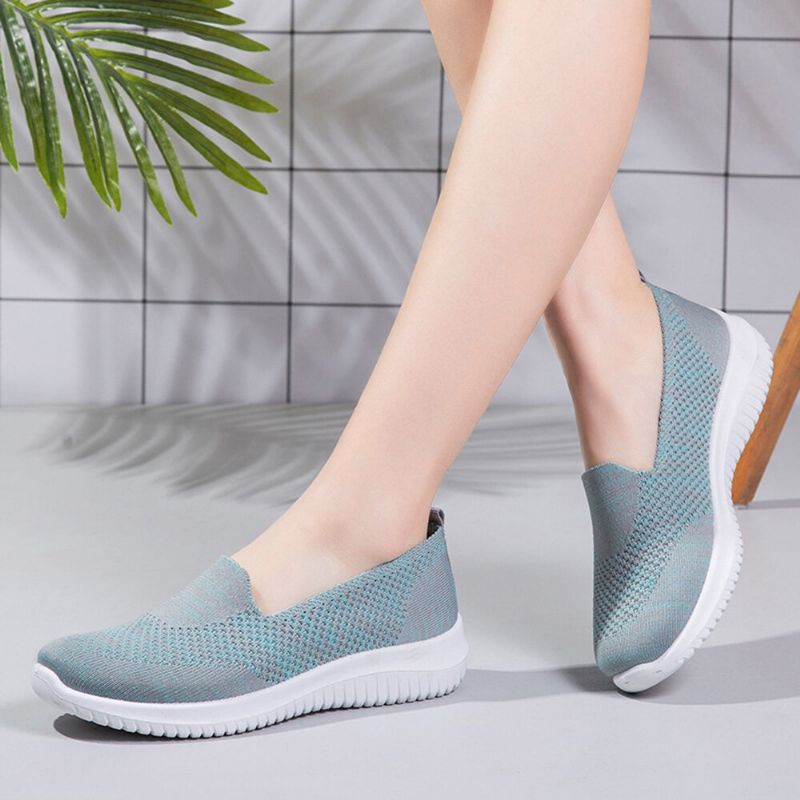 Zapatos Cómodos Para Caminar De Malla Con Diseño De Malla Para Mujer