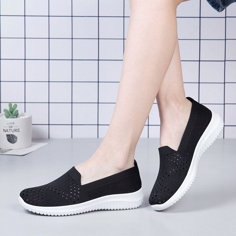 Zapatos Cómodos Para Caminar De Malla Con Diseño De Malla Para Mujer