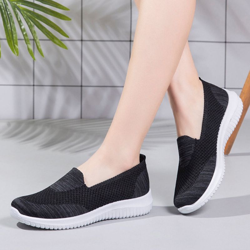 Zapatos Cómodos Para Caminar De Malla Con Diseño De Malla Para Mujer