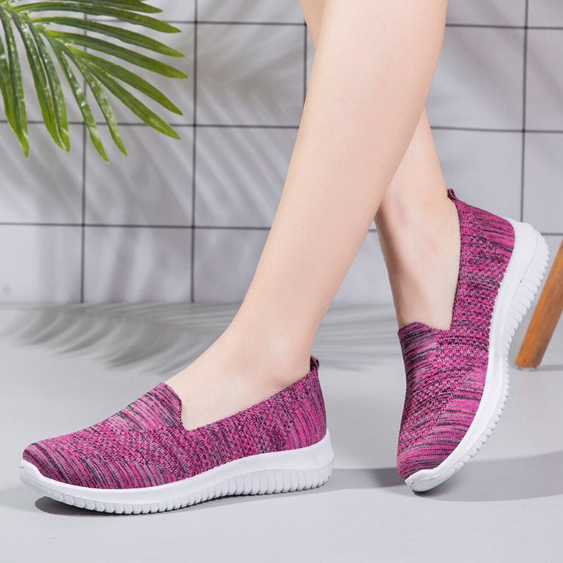 Zapatos Cómodos Para Caminar De Malla Con Diseño De Malla Para Mujer