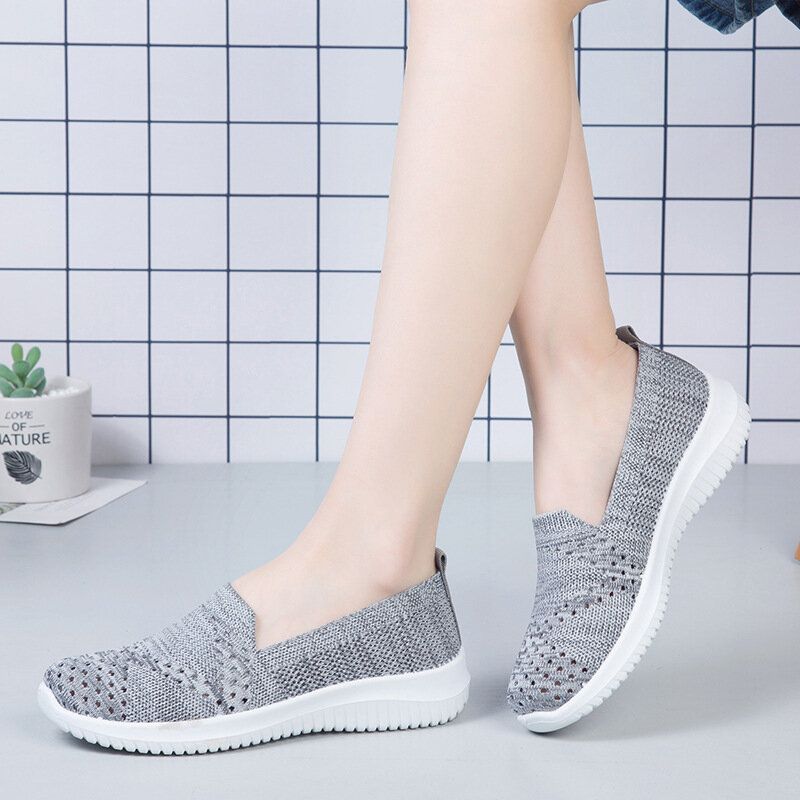 Zapatos Cómodos Para Caminar De Malla Con Diseño De Malla Para Mujer