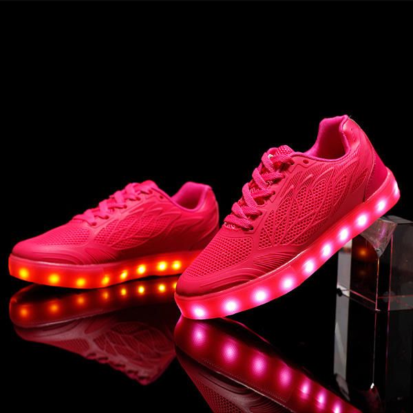 Zapatos Con Flash Luminoso Led Usb Para Mujer