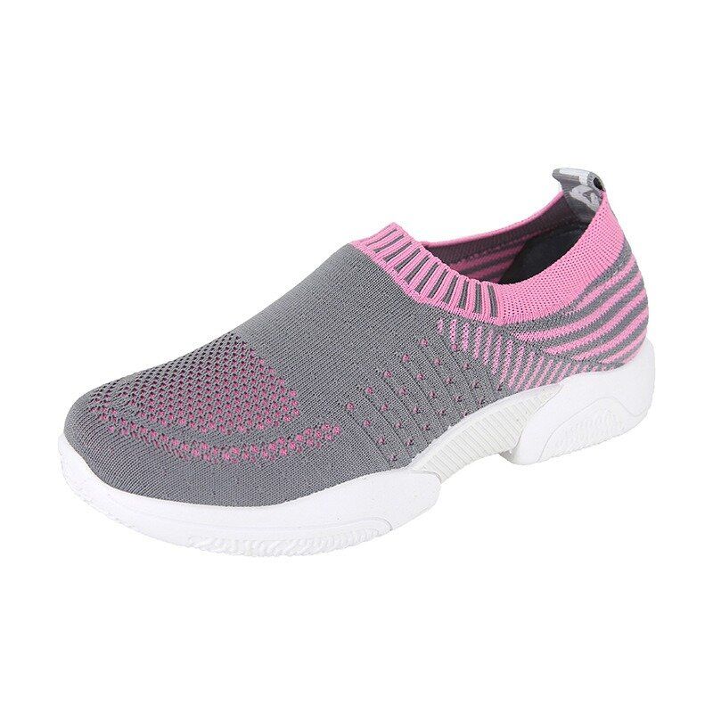 Zapatos Para Caminar Para Mujer Zapatillas De Deporte Casuales Transpirables De Malla