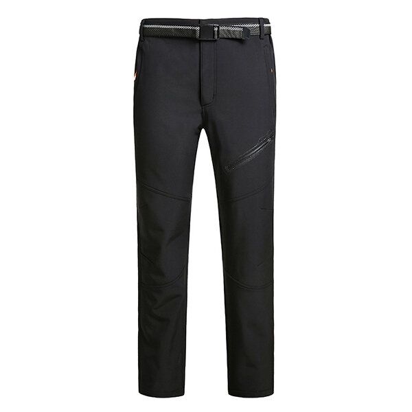 Bloqueador Solar Exterior Para Hombre Pantalones Deportivos Soft Shell Pantalones Impermeables Antimanchas De Lana Gruesa