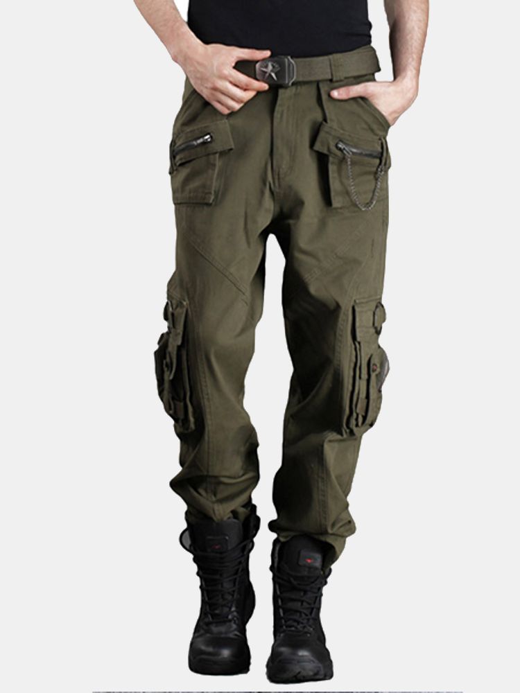 Camuflaje Al Aire Libre Con Múltiples Bolsillos Pantalones Casuales Pantalones Tácticos Militares Para Hombres Monos