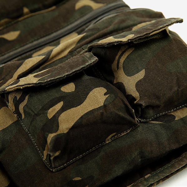 Chaleco De Pesca De Secado Rápido Con Patrón De Camuflaje Multifuncional Para Hombre Barato