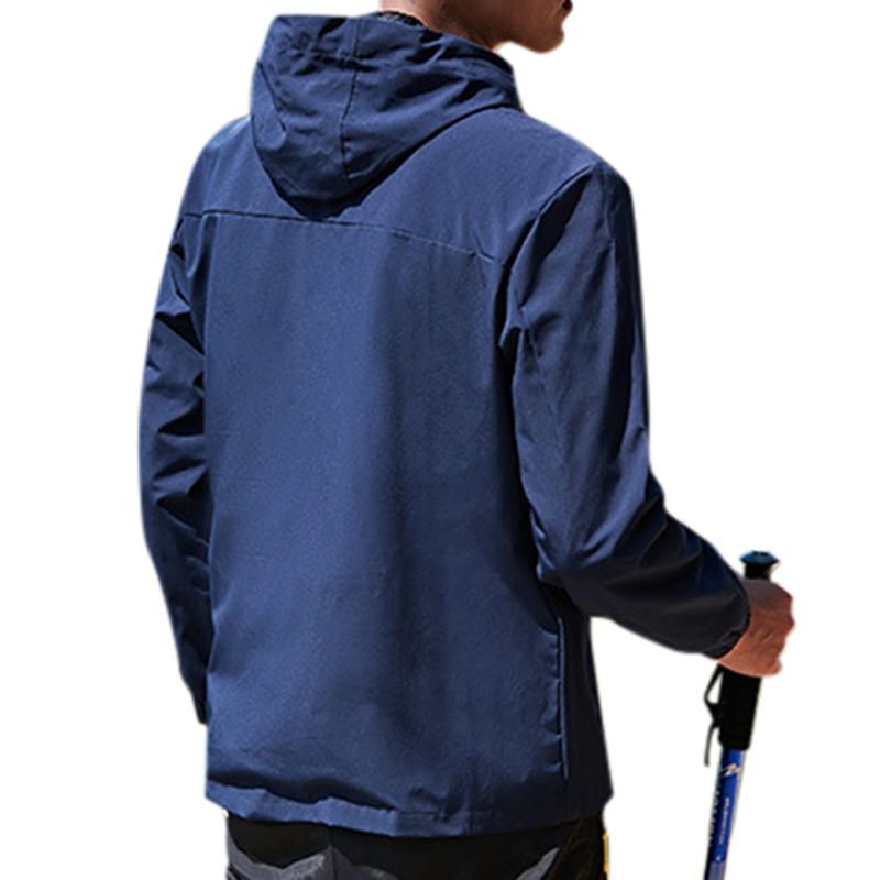 Chaqueta Deportiva De Senderismo Al Aire Libre Impermeable A Prueba De Viento Con Capucha Para Hombre