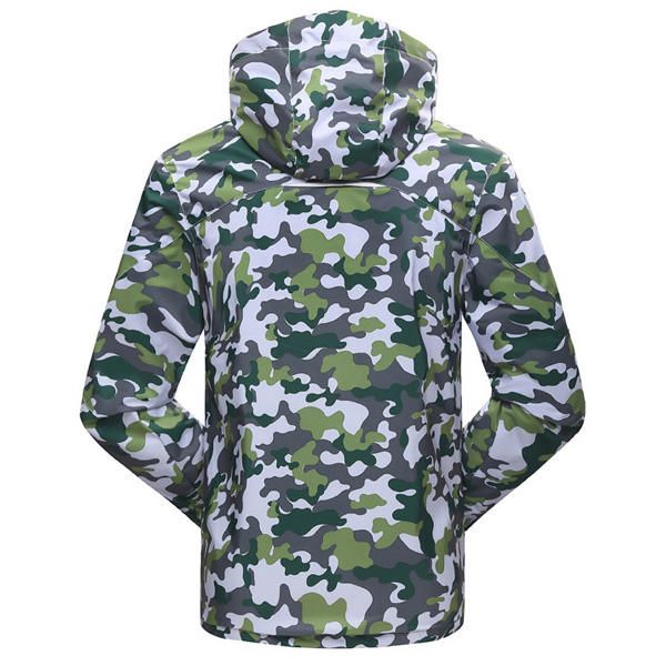 Chaqueta Exterior Impermeable Para Hombre Protector Solar Camuflaje Camuflaje Transpirable Abrigo De Piel De Secado Rápido