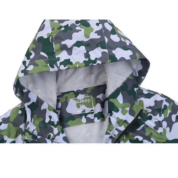 Chaqueta Exterior Impermeable Para Hombre Protector Solar Camuflaje Camuflaje Transpirable Abrigo De Piel De Secado Rápido