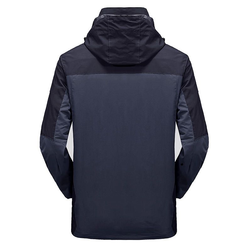 Chaqueta De Forro Polar Cortavientos Al Aire Libre De Invierno Para Hombre Ropa Deportiva De Esquí Cálida Extraíble De Dos Piezas