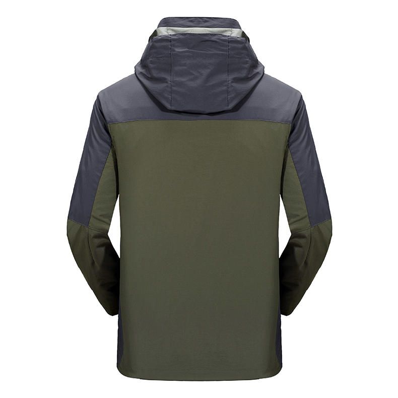 Chaqueta De Forro Polar Cortavientos Al Aire Libre De Invierno Para Hombre Ropa Deportiva De Esquí Cálida Extraíble De Dos Piezas