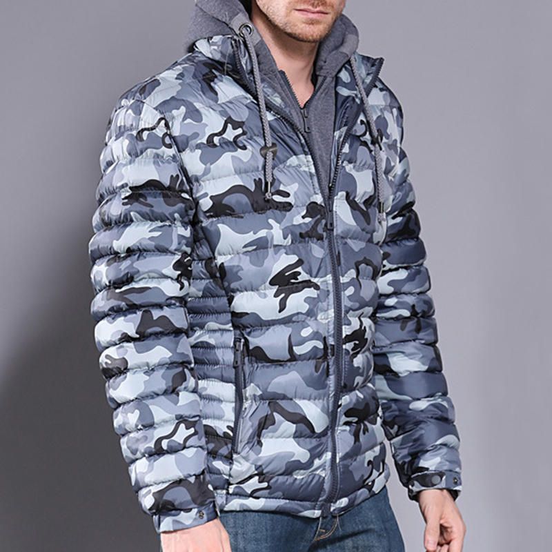 Chaqueta Gruesa De Camuflaje De Invierno Para Hombre Abrigo Impermeable