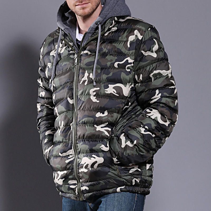 Chaqueta Gruesa De Camuflaje De Invierno Para Hombre Abrigo Impermeable