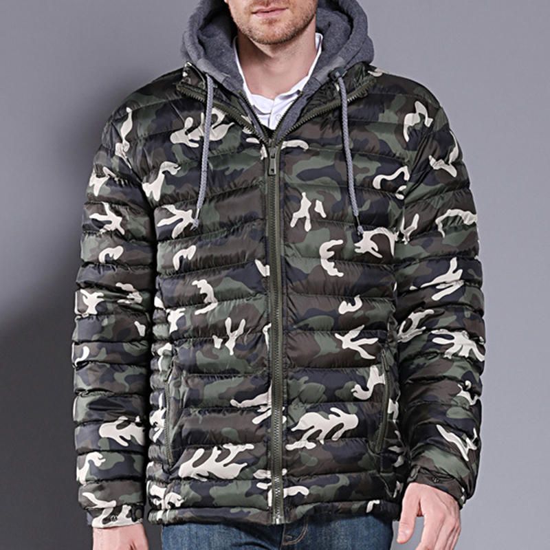 Chaqueta Gruesa De Camuflaje De Invierno Para Hombre Abrigo Impermeable