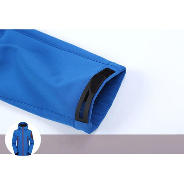 Chaqueta Impermeable Para Exteriores De Forro Polar Suave A Prueba De Viento