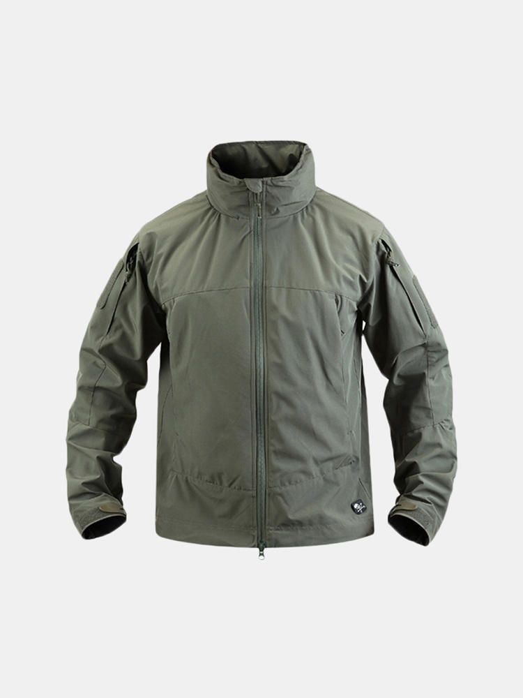 Chaqueta Militar Táctica Con Capucha Para Senderismo Impermeable Al Aire Libre Para Hombre Abrigo Informal De Concha Suave