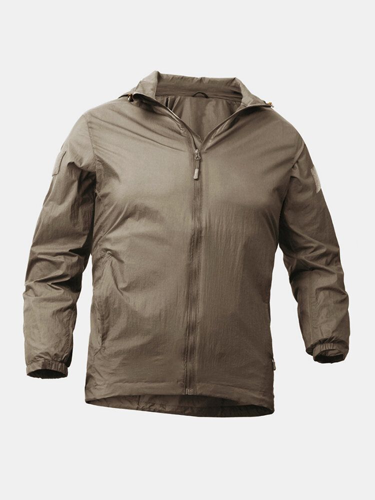 Chaquetas Deportivas De Manga Larga Con Cremallera Y Protección Solar De Secado Rápido Para Hombre