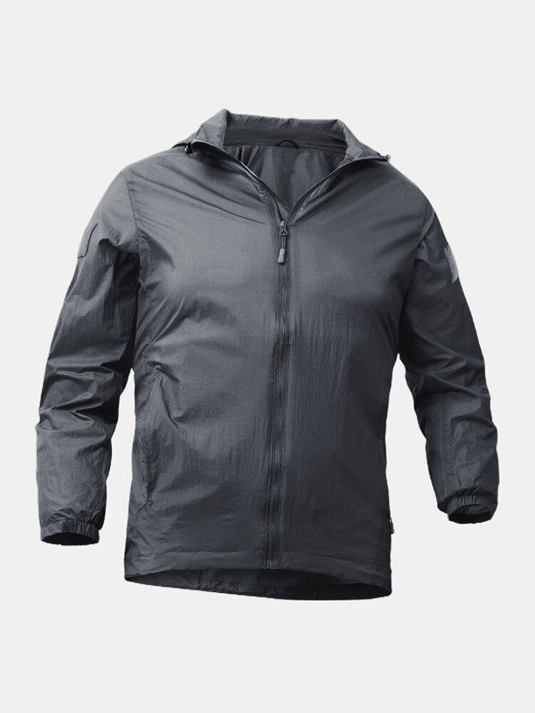 Chaquetas Deportivas De Manga Larga Con Cremallera Y Protección Solar De Secado Rápido Para Hombre