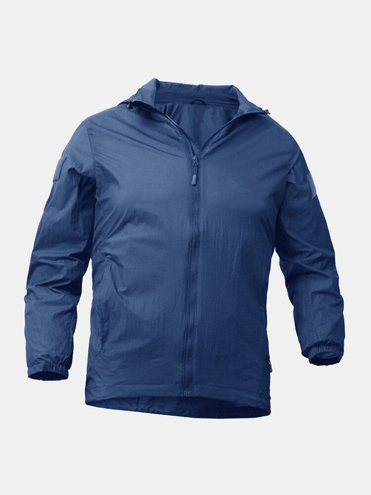 Chaquetas Deportivas De Manga Larga Con Cremallera Y Protección Solar De Secado Rápido Para Hombre