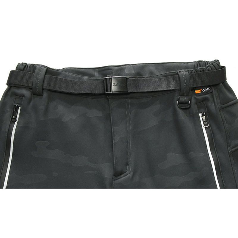 Forro Polar De Camuflaje Para Hombre Cálido A Prueba De Viento Elástico Deportivo Esquí Soft Shell Pantalones Casuales Al Aire Libre