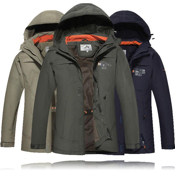 Hombre Military Outdooors Con Capucha De Secado Rápido Casual Chaqueta Fina Primavera Otoño Abrigo De Color Sólido