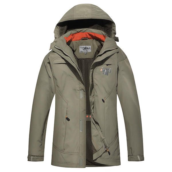 Hombre Military Outdooors Con Capucha De Secado Rápido Casual Chaqueta Fina Primavera Otoño Abrigo De Color Sólido