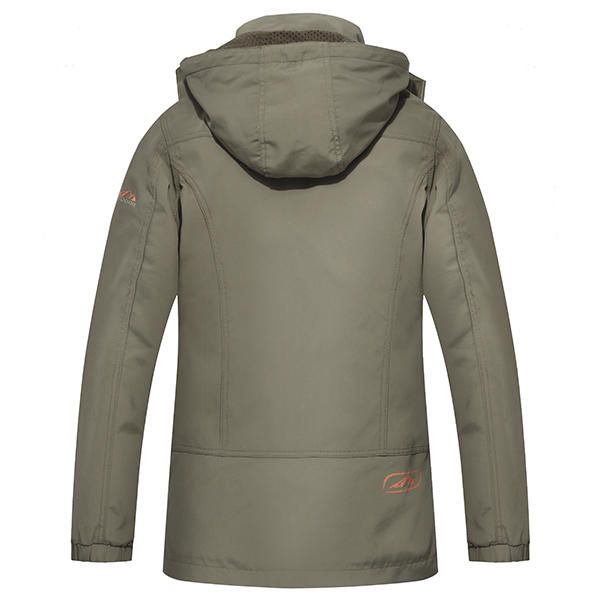 Hombre Military Outdooors Con Capucha De Secado Rápido Casual Chaqueta Fina Primavera Otoño Abrigo De Color Sólido