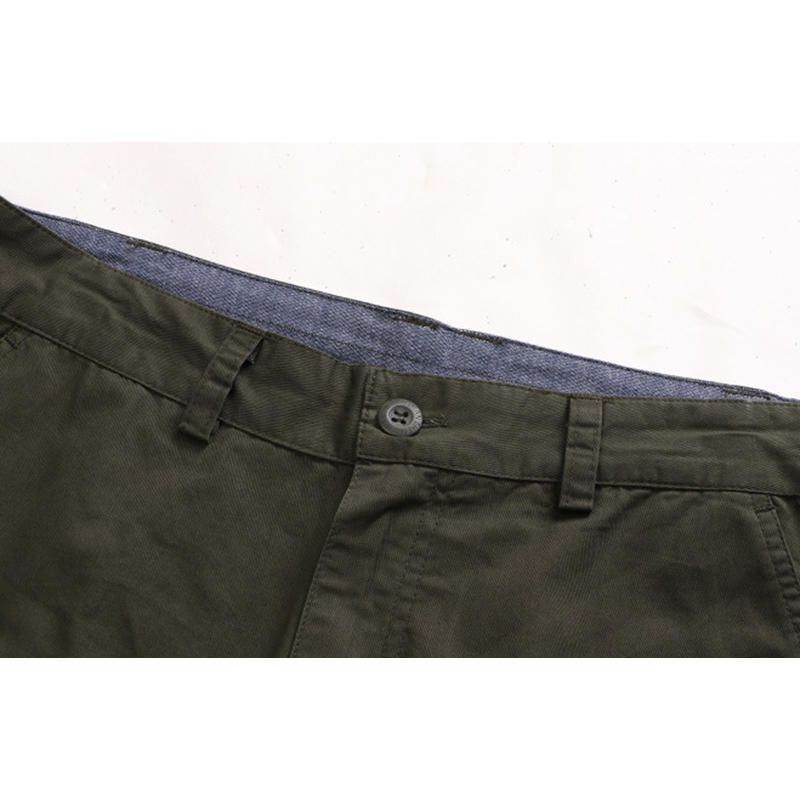 Pantalones De Algodón 100% Transpirables Al Aire Libre Para Hombre Pantalones Con Cremallera Y Cómodos Pantalones Casuales Con Múltiples Bolsillos