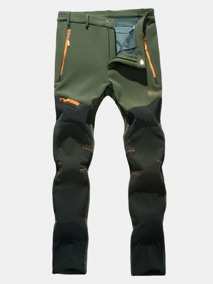 Pantalones De Asalto Para Hombre De Deportes Al Aire Libre Pantalones De Senderismo De Escalada Transpirables Impermeables Cálidos De Felpa