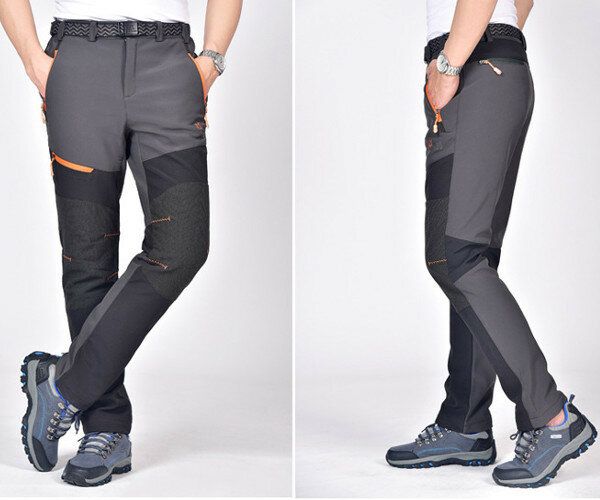 Pantalones De Asalto Para Hombre De Deportes Al Aire Libre Pantalones De Senderismo De Escalada Transpirables Impermeables Cálidos De Felpa