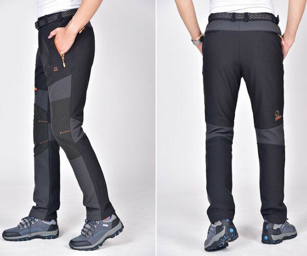 Pantalones De Asalto Para Hombre De Deportes Al Aire Libre Pantalones De Senderismo De Escalada Transpirables Impermeables Cálidos De Felpa