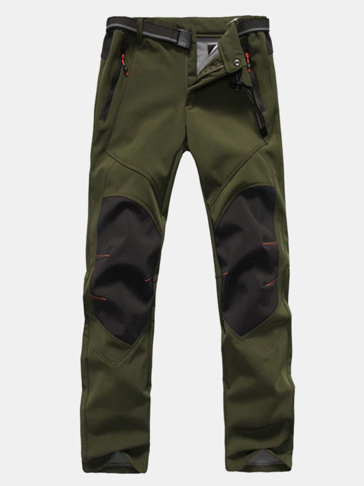 Pantalones Cálidos De Lana Al Aire Libre De Invierno Para Hombre Repelente Al Agua Camping Escalada Senderismo Pantalones De Concha Suave