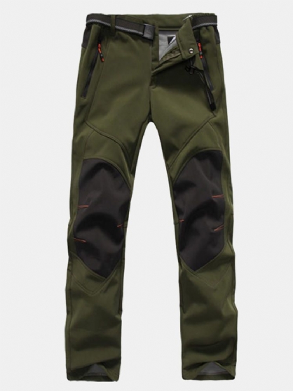 Pantalones Cálidos De Lana Al Aire Libre De Invierno Para Hombre Repelente Al Agua Camping Escalada Senderismo Pantalones De Concha Suave