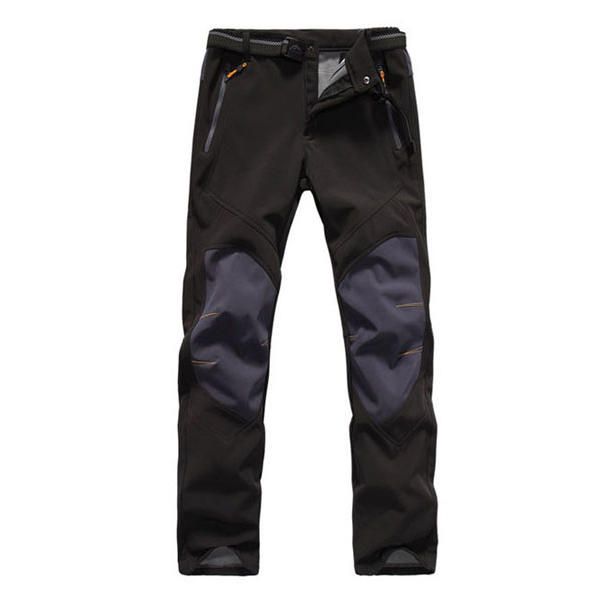 Pantalones Cálidos De Lana Al Aire Libre De Invierno Para Hombre Repelente Al Agua Camping Escalada Senderismo Pantalones De Concha Suave